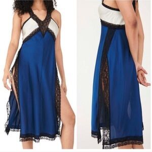 FREE PEOPLE Tri Me Midi Slip Dress